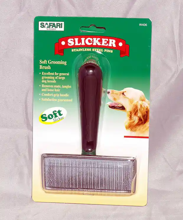 Dog Soft Slicker Brush - Lrg 6.75" L X 4.375" W