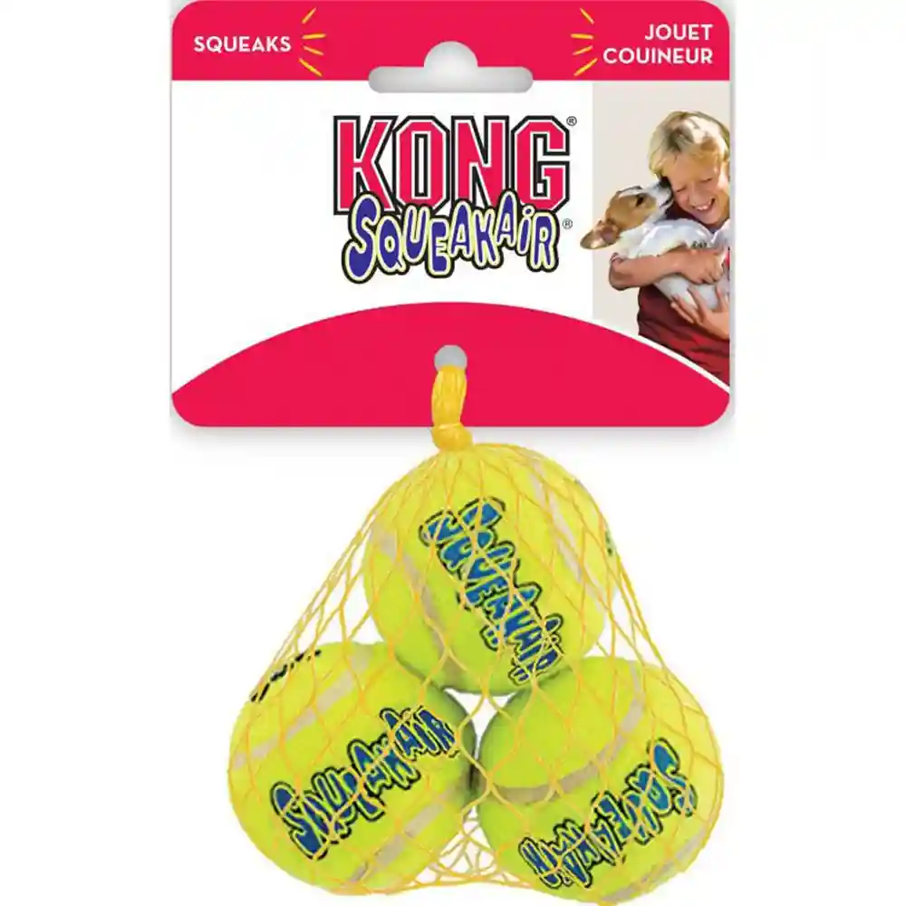 Kong Toy Air Squeaker Ball Small 3 Pack