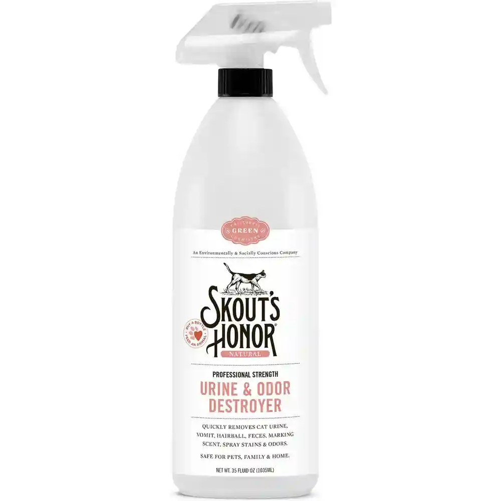 Skouts Honor Professional Strength Cat Urine & Odor Destroyer 35-oz