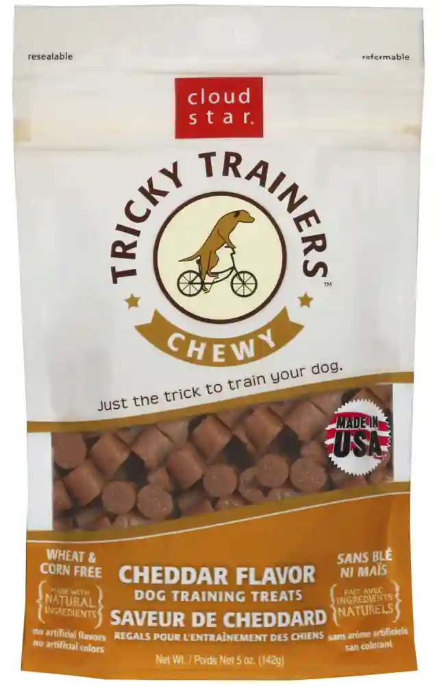 Chewy Tricky Trainers Cheddar Dog Treats 5-oz